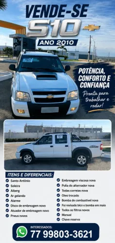 Chevrolet S10 P-up Tornado 2.8 TDI 4x2/4x4 CD Dies 2010