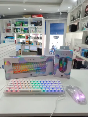 Kit Gamer Teclado Mecânico + Mouse RGB Novo
