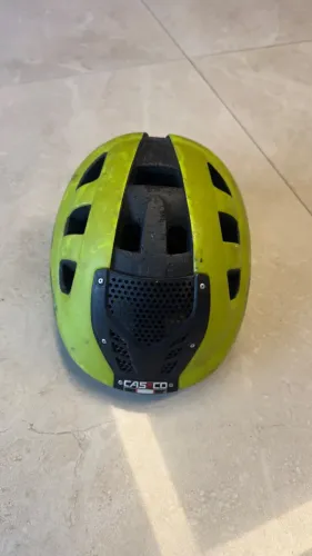 Capacete infantil CASCO verde 52-56 cm bike