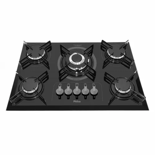 Cooktop 5 Bocas a Gás Philco - Bivolt