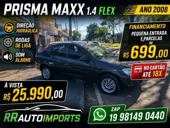 Chevrolet Prisma Sed. Maxx/ LT 1.4 8V Econof. 4P 2008