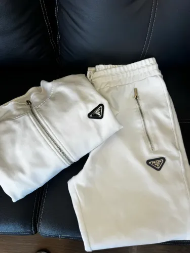 Conjunto Prada Original Branco - Jaqueta + Calça - Impecável