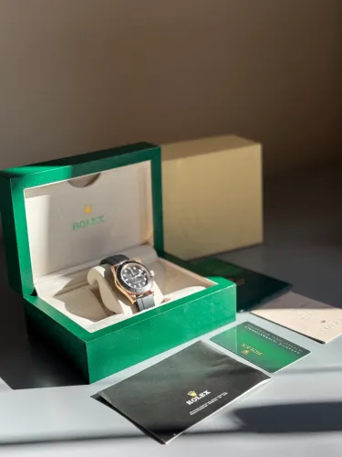 Relogio Rolex Yatch Master Banho Ouro Rose Completo
