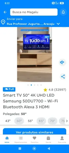 Vende televisão 50 polegadas 4 meses de uso 4K