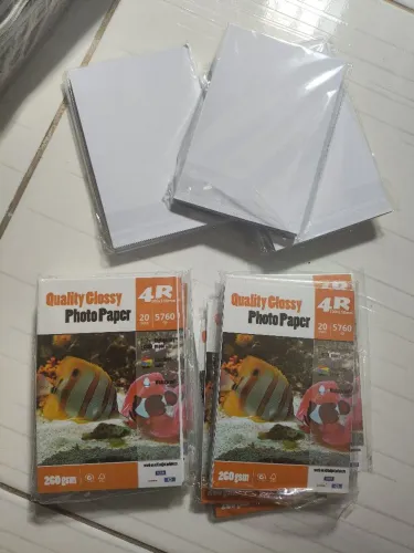 Papel fotográfico 10x 15 fotográfico 260g contendo 100 unidades por 35,00