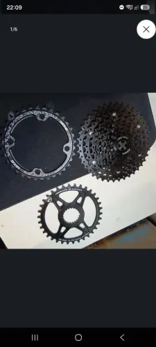 Jogo de catraca e coroa bicicleta