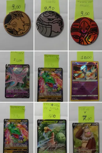 Cartas Pokémon e Jogos PS4