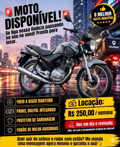 Locação de motos - Fan 150 ESID