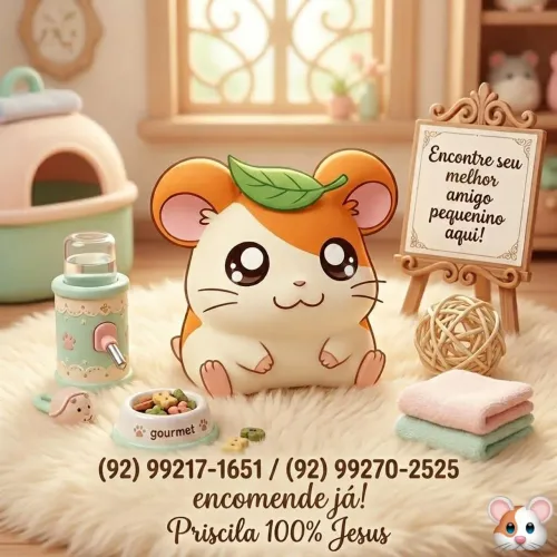 Vendo filhotes de Hamster , de 70,00 reais, são 5 machos lindos,fofinhos,brincalhão.