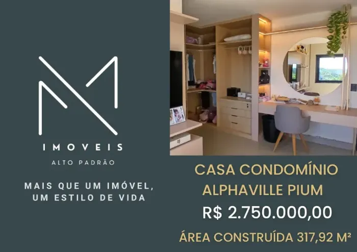 Casa Rústica Alphaville Pium, Totalmente Mobiliada