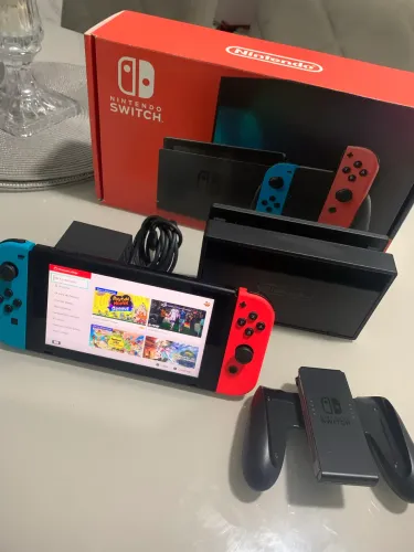Nintendo Switch V2 Completo na Caixa + Nota Fiscal | Impecável