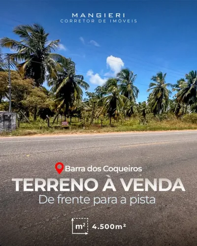 Terreno à Venda na Barra dos Coqueiros | 4.500m² em Corredor de Expansão e Valorização