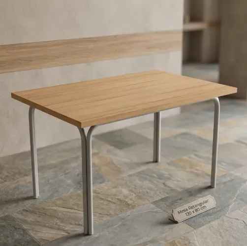 [DESCONTÃO]  Mesa Madeira Retangular Versáteis 120x 80cm - 3 x R$140 no cartão de crédito