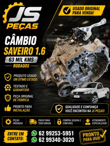 ? CÂMBIO SAVEIRO 1.6 À VENDA ?
