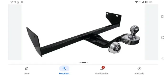 Engate de reboque original do Etios 2017. Pouco usado