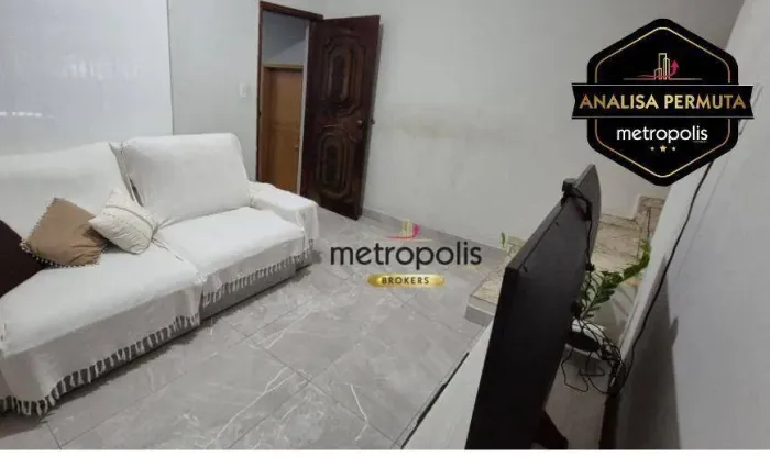 Sobrado com 3 dormitórios à venda, 147 m² por R$ 745.000,00 - Jardim do Estádio - Santo An