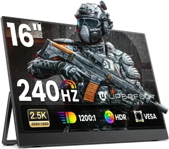Monitor Portátil 16? 2.5K 180hz HDR IPS / Gsync Freesync / Top de linha