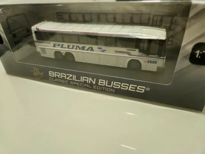 miniatura Colecionável BR Classics Diplomata 350 PLUMA Brazilian Busses