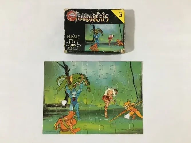 Promojog Puzzle Quebra-Cabeça Thundercats 35 Peças Número 3 Série Amarela 1987