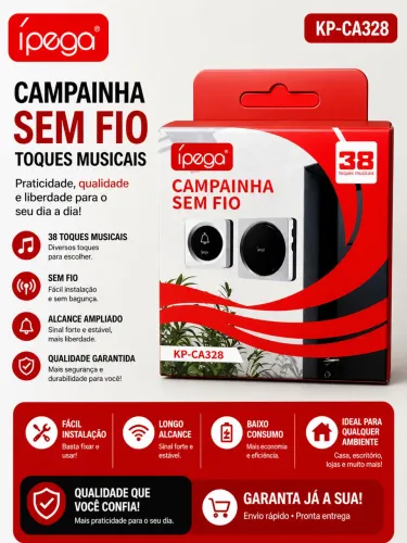 CAMPAINHA SEM FIO KP-CA328