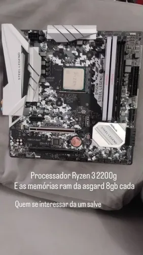 KIT RYZEN MEMORIA RAM PROCESSADOR E PLACA