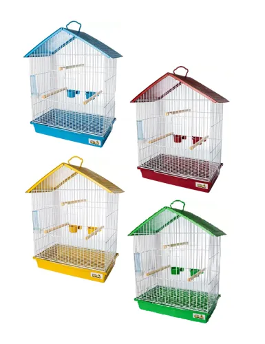 Gaiola Para Calopsita Agapornis Periquitos Maritaca e Ring Neck Teto Plástico - Jel Plast