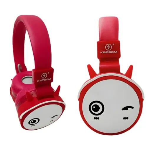 Fone De Ouvido Infantil Bluetooth Kapbom KA-9872 Vermelho