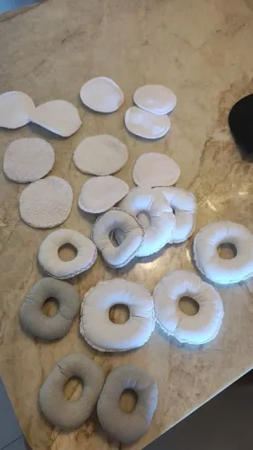 Kit absorvente de seios e rosquinhas de seios