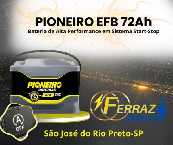 BATERIA PIONEIRO EFB 72AMPERES-START STOP 