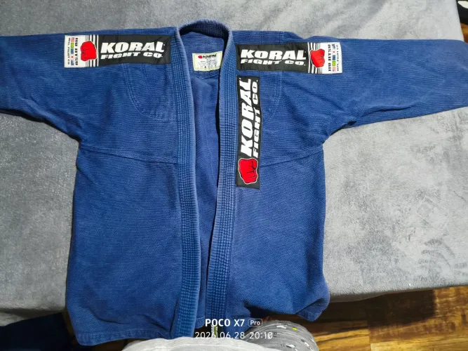 KIMONO KORAL MKM COMPETITION JIU JITSU - AZUL MARINHO
