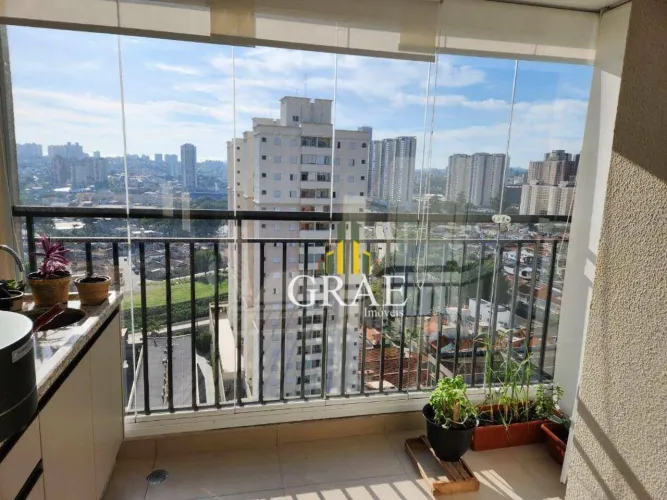 Apartamento de 51m², 2 dormitórios, sacada, 1 vaga - Locação - Jardim do Mar - São Bernard