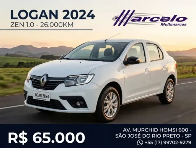Renault Logan Zen Flex 1.0 12V 4P Mec. 2024