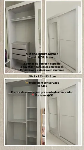 GUARDA-ROUPA CASAL NICOLE