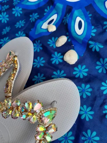 Chinelo havaianas personalizado feito à mão com muito carinho ?