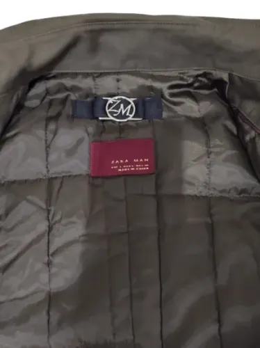 Sobretudo Estilo Militar  Verde da Zara