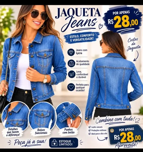 Vendo jaqueta jeans