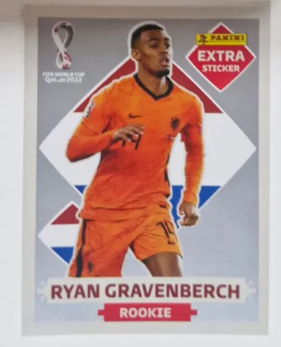 GRAVENBERCH PRATA FIGURINHAS PANINI EXTRA LEGENDS ORIGINAIS COPA DO MUNDO 2022