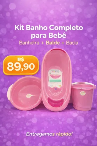 Kit Banho Completo para Bebê Adoleta