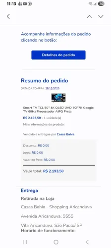 Tv 50 polegadas 4k QLED UHD Google TV 5 meses de uso