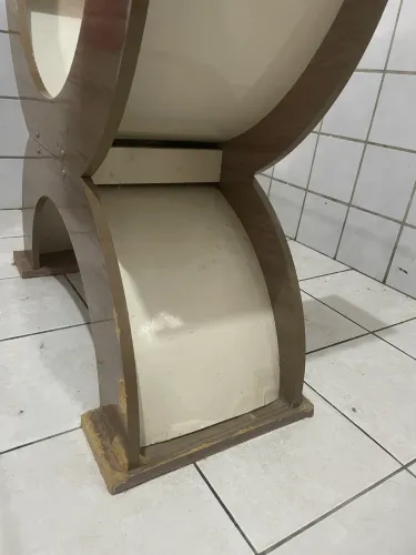 Mesa de vidro 2x1 vidro super resistente