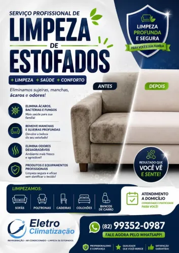 Limpeza de estofados
