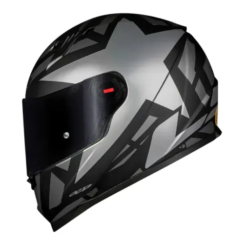 Capacete Ls2 Classic Ff358 Star War Preto/Prata - somos loja, parcelamos