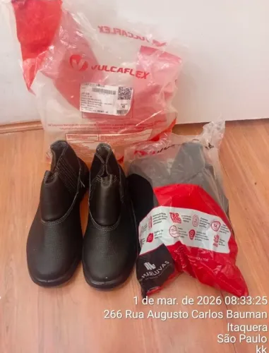 Bota de serviço, bico de aço 