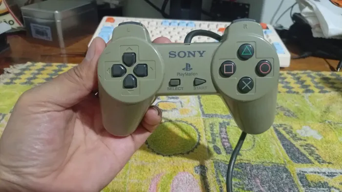 Joystick Controle PS1 original Sony funcionando 