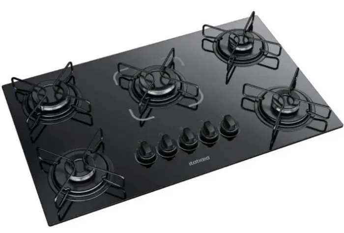 Fogão cooktop 5 bocas