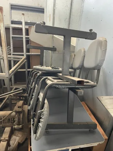 Kit seis cadeiras acopladas sala de espera