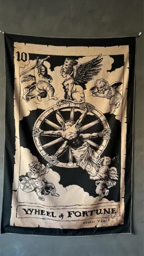 Tapeçaria de parede - Tarot wheel of fortune