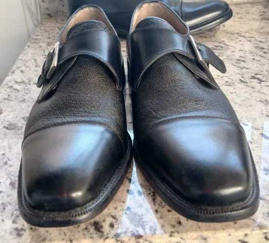 Sapato masculino em couro pelica preto número 41