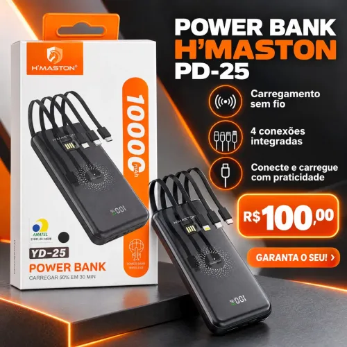 Carregador portátil indução