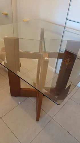 Mesa de vidro 1,10 X 1,10